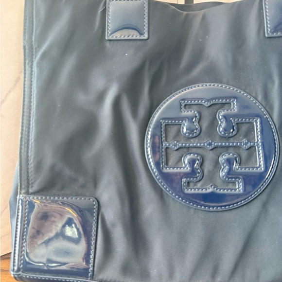 Tory Burch Dark Blue Tote Bag - Picture 5 of 9